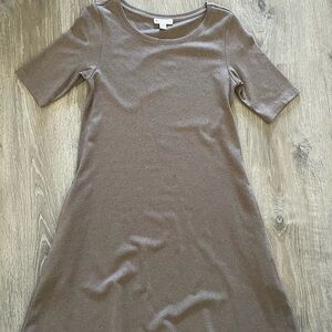 Brown T-shirt dress